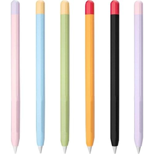 Stylus Cover For Apple Pencil 1/2 Protective Case Color Matching Stylus Protective Case Non-slip Anti-fall Portable Pen Cover
