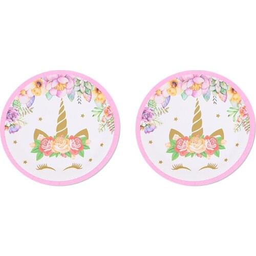 Childrens Birthday Party Unicorn Party Set Theme Birthday Party Flowers Golden Unicorn Cake Decoration Logo 247