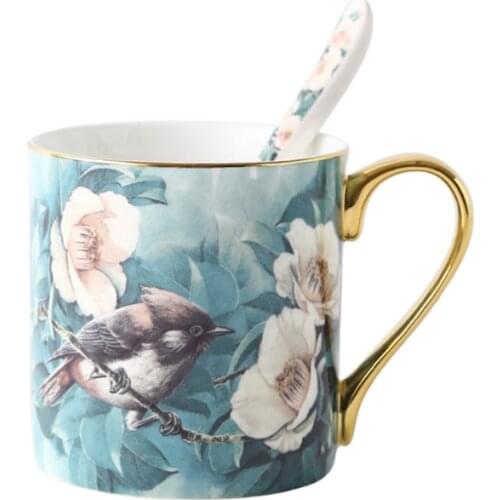 Crane Design Coffee Mugs or Tea Mug for Parents Gift China Traditional Idea Gift for Old People Weird Gifts Traditional Chinese