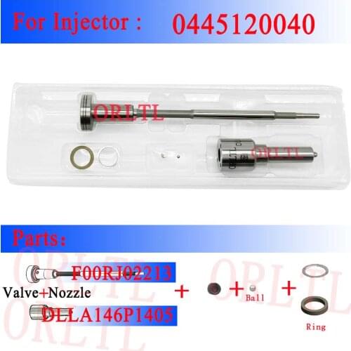 DLLA146P1405 F 00R J02 213 diesel common rail injection repair kit Overhaul Kit for injector 0445120040