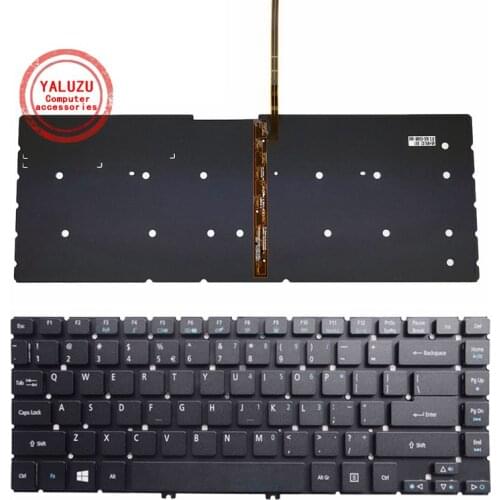 YALUZU NEW US Laptop Keyboard for ACER ASPIRE R7 R7-572 R7-572G R7-571 R7-571G MS2317 US Keyboard Backlit