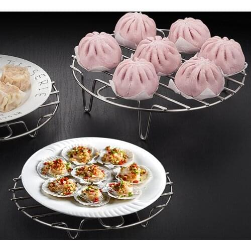 Cooking Rack Round 304 Stainless Steel Baking And Cooling Steaming Rack W Stand Cookware Microwave Rack Instant