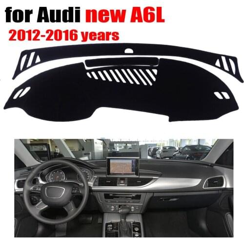 Car dashboard cover mat for Audi new A6L 2012-2016 years Left hand drive dashmat pad dash covers auto dashboard accessories
