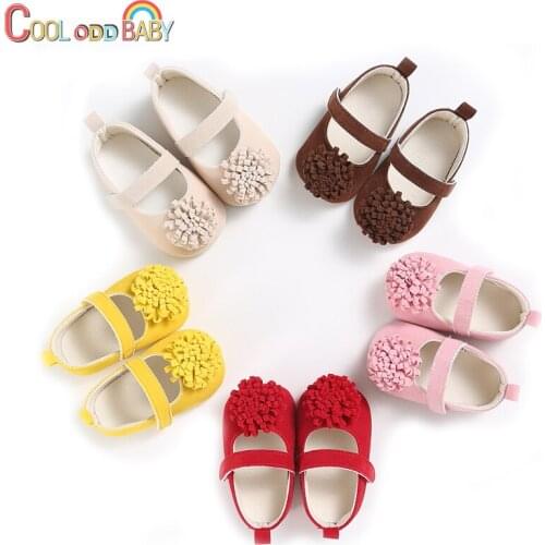 Cute Newborn Baby Girl Shoes Candy Color Soft Bottom Anti-slip Flowers Infant Toddler Classic Princess First Walker Crib Shoes