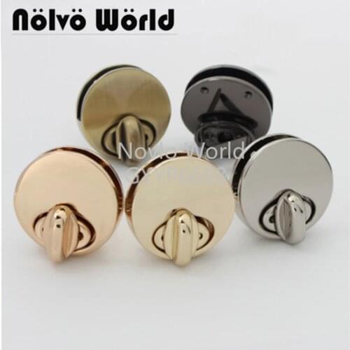Nolvo World 2-10 pieces 26mm 5 colors Turn Lock Decoration Handbag Twist Turn Lock gift box lock Wholesale