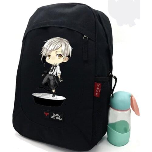 Stray Dogs Nakajima Atsushi Fashion Cartoon Character Canvas Backpack Casual Travel School Bags Roomy Multifunctional Unisex Bag