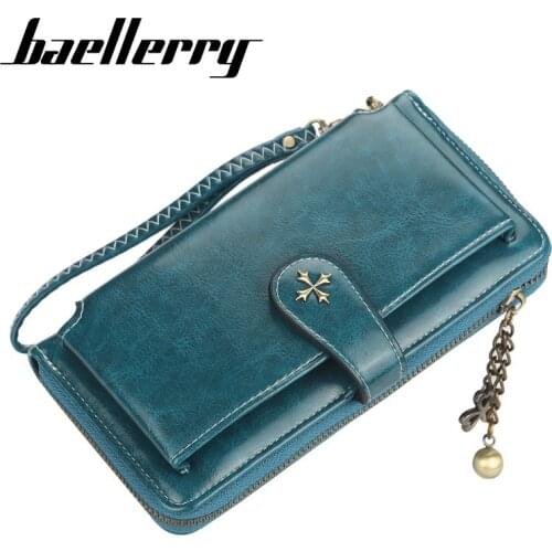 2021 New Women Wallets Fashion Long PU Leather Quality Card Holder Classic Female Purse Zipper Clutch Wallet For Women