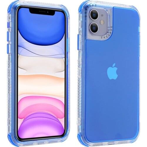 Full Body Protective Impact Defender Shockproof PC Back Case+Transparent TPU Bumper For iPhone 12 Mini/iPhone 12/12 Pro Max