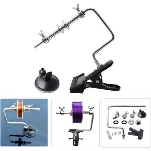 Portable Fishing Line Winder Reel Spool Aluminum Alloy Spooler Winding System Tackle Outdoor Fishing Tool Gear