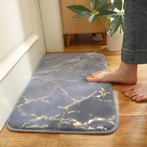 Bathroom anti-slip mat, Artificial fur, Rabbit Bath mat, Bathroom carpet, Soft Home Decoration