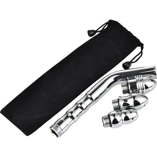 Handheld Toilet Bidet Anal Shower Female Faucet Nozzle Sex Toilet Self Cleaning 3 Head Stainless Steel Vaginal Anal Wash Bath