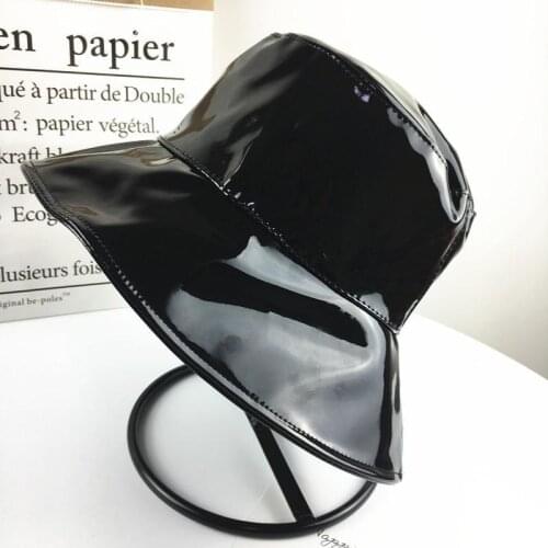 2019 leather and cotton solid Bucket Hat Fisherman Hat outdoor travel hat Foldable Sun Cap Hats for Men and Women 578