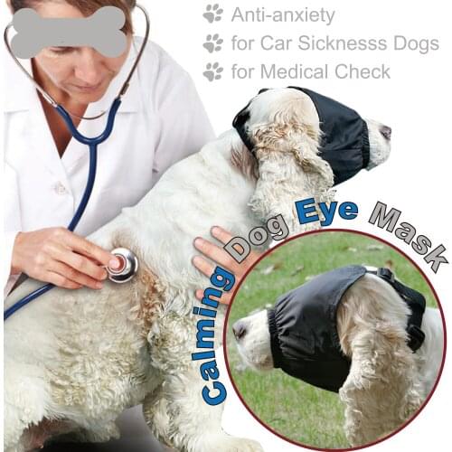Calming Dog Eye Mask Pet Anxiety Collar Mask Pet eye mask anti-exciting decompression artifact Pet Dog Accessories