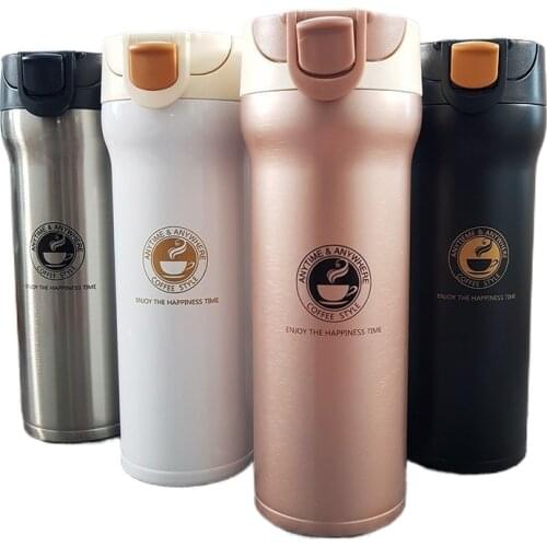 Free Custom logo name Double Wall Stainless Steel Vacuum Flasks Car Thermo Cup Coffee Tea Travel Mug Thermol Bottle Thermocup