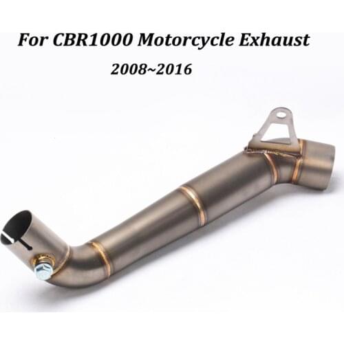 For Honda CBR1000 2008-2016 Motorcycle Exhaust Muffler Modified Middle Connection Stainless Steel Link Pipe