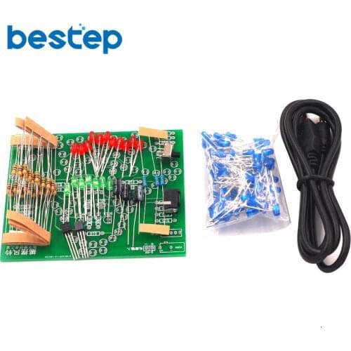 Wobbly Windbell Fun Electronic DIY Kit Wring 83 LEDs Wind bell 5V 9V 92*89MM