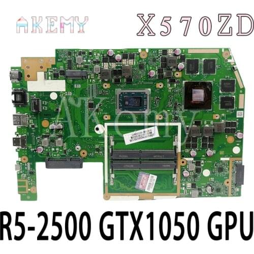 X570ZD Motherboard For Asus TUF YX570Z YX570ZD X570Z X570ZD Laptop motherboard Mainboard R5-2500 CPU GTX1050 GPU