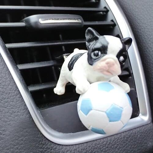 Car Vent Clip Cute Decoration French Bulldog Corgi Beagle Figure Lovely Automobiles Interior Outlet Dog Decor Accessories Gifts