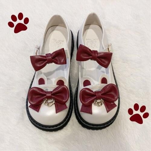 2021 New Sweet Girls Female Kawaii Tea Party Student Japanese Cute Anime Lolita Shoes Women Harujuku Feminine Platform Mid Heel