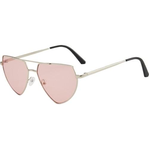 Sunglasses Female Fashion Personality Metal Frames Sun Glasses Peach Heart Shape UV400 Driving Eyewear For Women Sunglasses