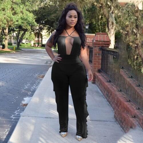 2021 New Arrival Famous Brand 2 pcs Women Set Solid Halter Strapless Bodysuits and Long Pants Summer Beach Outfits