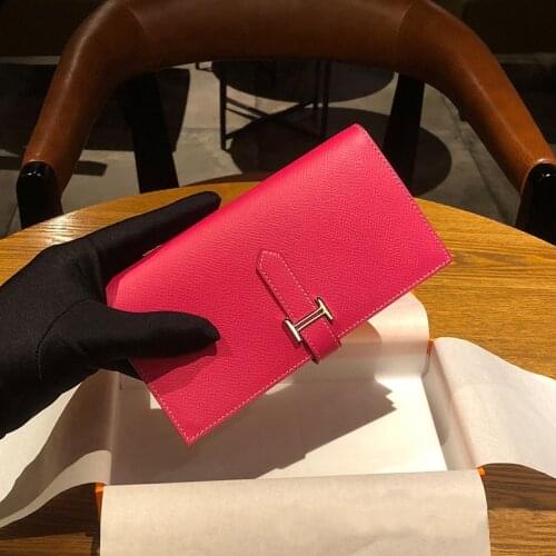 Women Wallet Genuine Leather Long Fashion Brand Purse Ladies Card Bag For Women 2021 Clutch Female Purse Money Clip Wallet