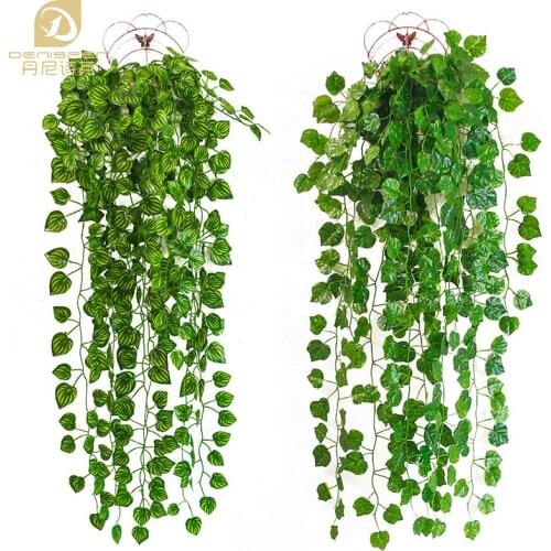 1 PcsPlastic Ivy Leaf Artificial Fake Flowers Garland Plants Vine Simulation Foliage Decorative Flowers Home Decoration AFP1606