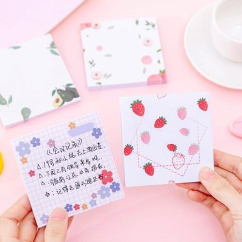 1pcs Small Flower Note Book Novelty Stationery Memo Sheets Kawaii Sticky Notes Student Cute Stickers Planner School Supplies