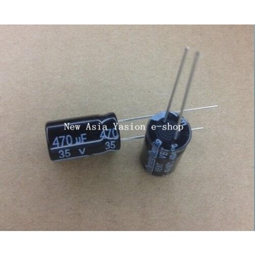 10PCS 35V470UF 10*17mm 470UF 35V 10*17 Electrolytic capacitor