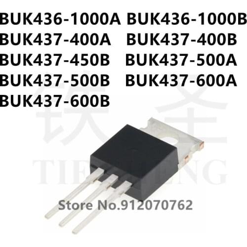 10PCS/LOT BUK436-1000A BUK436-1000B BUK437-400A BUK437-400B BUK437-450B BUK437-500A BUK437-500B BUK437-600A BUK437-600B TO-220