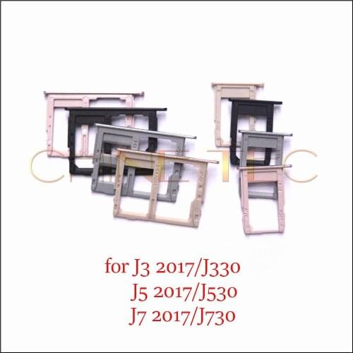100set Nano SIM/ Micro SIM Card Tray Holder Micro SD Card Slot Holder Adapter for Samsung Galaxy J3 J5 J7 2017/J330 J530 J730