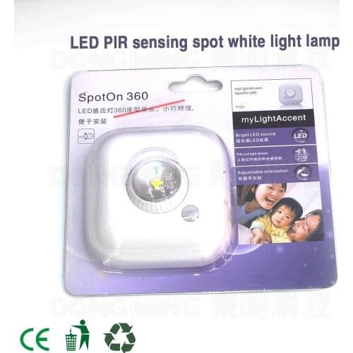2017 Newest PIR LED Sensor Light Sensing Spot White Light
