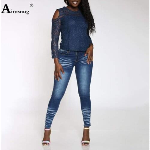 Женские джинсы скинни Aimsnug China At AliExpress