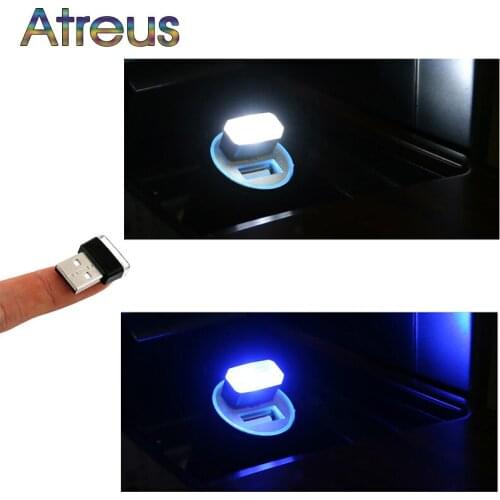 Car-Styling USB Atmosphere LED Light Car Accessories For Suzuki Audi A4 B6 B8 VW Passat B5 B7 Skoda Octavia A7 Renault Megane 2