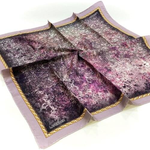 LAVENDER TWİLL SILK SCARF-DESEN-2389-RENK-07