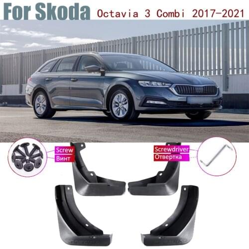 Over Mud Flaps Guard Splash Flap Mudguard Accessories Car Mudflap Fender For Skoda Octavia 3 Combi Estate Wagon 2017-2021 2020