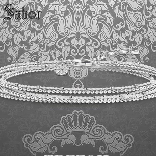 Link Chain Necklace Karma Wheel, Fashion silver color Jewelry Romantic Gift For Women Girls 2019 New Colar thomas