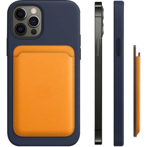 Magsafe Case for IPhone 12 Pro Card Bag Magsafing Magnetic Fashion Wallet Card Holder for 12 Pro Max Mini Case for Magsafe
