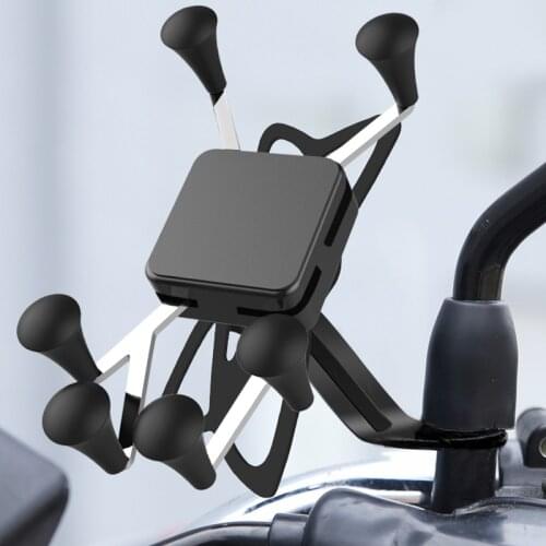XMXCZKJ Motorcycle mobile phone holder Universal smartphone holder for motorcycle rear view mirror 360 ° rotatable for Iphone 12