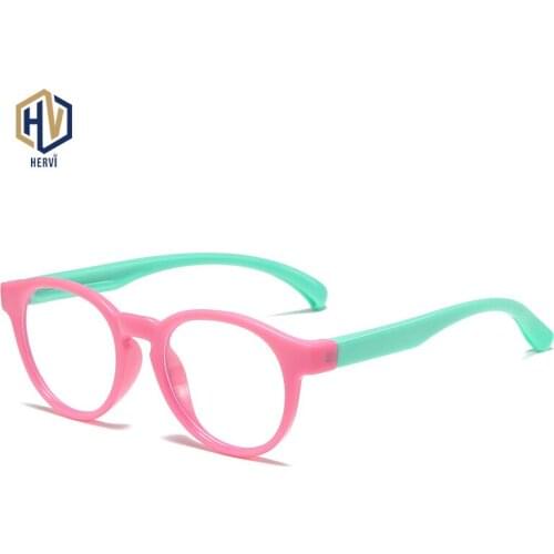 Kids Spectacles Goggles TR90 Glasses Frame Eyewear Kids UV400 Protection Anti Bue Ray Eyeglasses Children Boys Girls