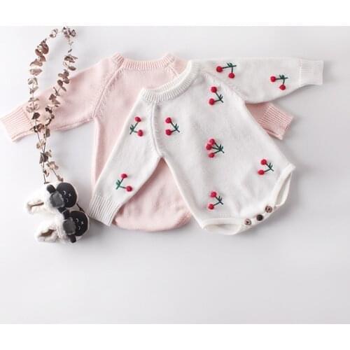 Adorable Baby Girls Rompers kids Cotton Floral Long Sleeve Jumpsuit Romper Clothes Baby Clothing for winter autumn