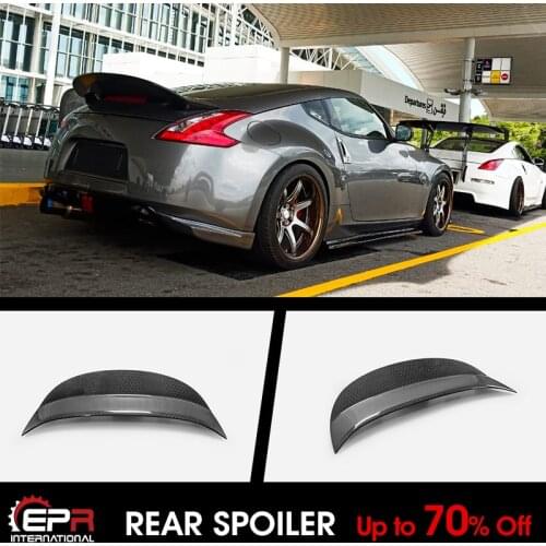 For 2009 onwards Nissan Fairlady 370Z Z34 AJT3 Style Carbon Glossy (Honey comb weave) Rear Spoiler Wing Accessories kits