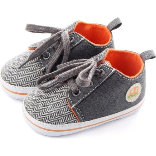 Newborn Baby Canvas Shoes Infant Toddler Baby Boys Girls Shoes Soft Sole Footwear For Newborns Crib Shoes F136