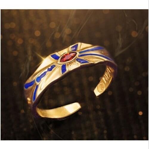 Fate/stay night Fate/Zero Gilgamesh Anime 925 Sterling Silver Ring Cosplay Gift