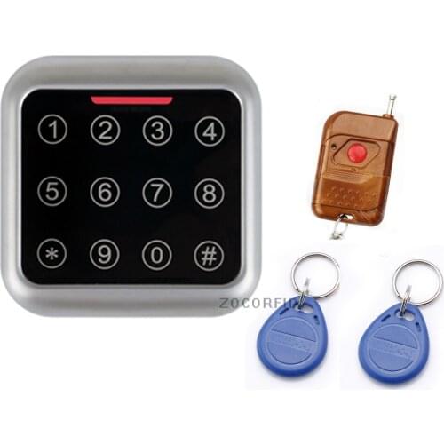 FC392 touch keypad Metal Case Keypad For 125KHZ EM RFID Proximity Card Standalone Access Control& remote control Out&In door