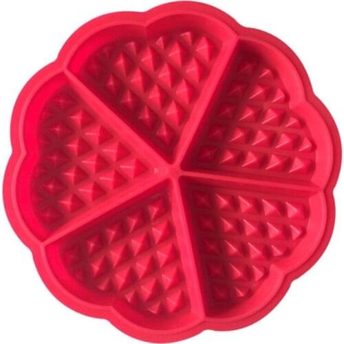 DIY Silicone Waffle Mold Non-stick Kitchen Bakeware Cake Mould Makers for Oven High-temperature Baking Set Bakeware Cooking Tool