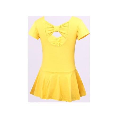 Gymnastics Leotard For Girls 2017 New Arrival Dancing Wear Ballet Dress For Children Short sleeves Leotard Ballet