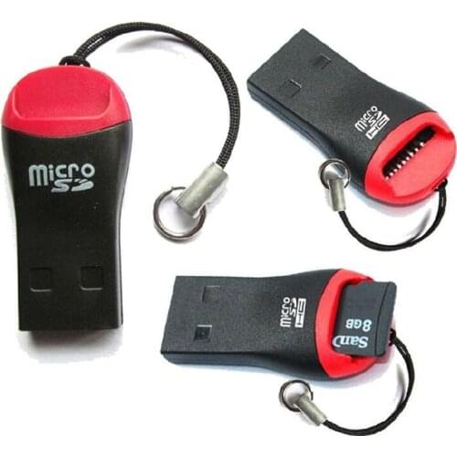 Cartoon Whistle Shape Mini USB 2.0 Micro UE TF Flash Memory Card Reader, 1 in 1 SD Reader Adapter For Laptop Mobile phone