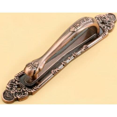 Fashion Design Antique Copper Handle With The Villa Door To Open The Door The Door Handle Contact(C.C.:187mm,Length:248mm)