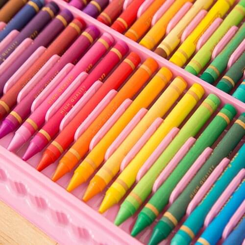 86/150Pcs/Set Drawing Tool Kit with Box Painting Brush Art Marker Water Color Pen Writing Supplies Pens Crayon Kids Gift Markers